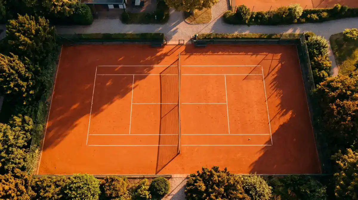 Pista de tierra batida tenis